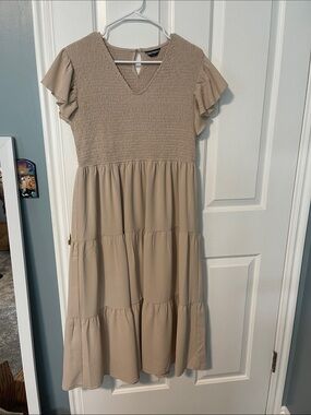 Beige Midi dress